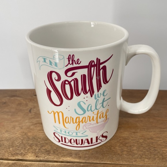 the casual chef Other - The Casual Chef 26 oz Funny‎ Southern Coffee Mug Salt Margaritas Not Sidewalks